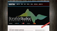 Desktop Screenshot of bonafidestudioz.com